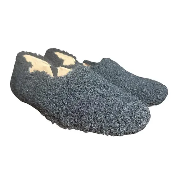 J. Crew Sherpa Flats with Elastic in Black - Size 8.5 - Picture 2 of 11